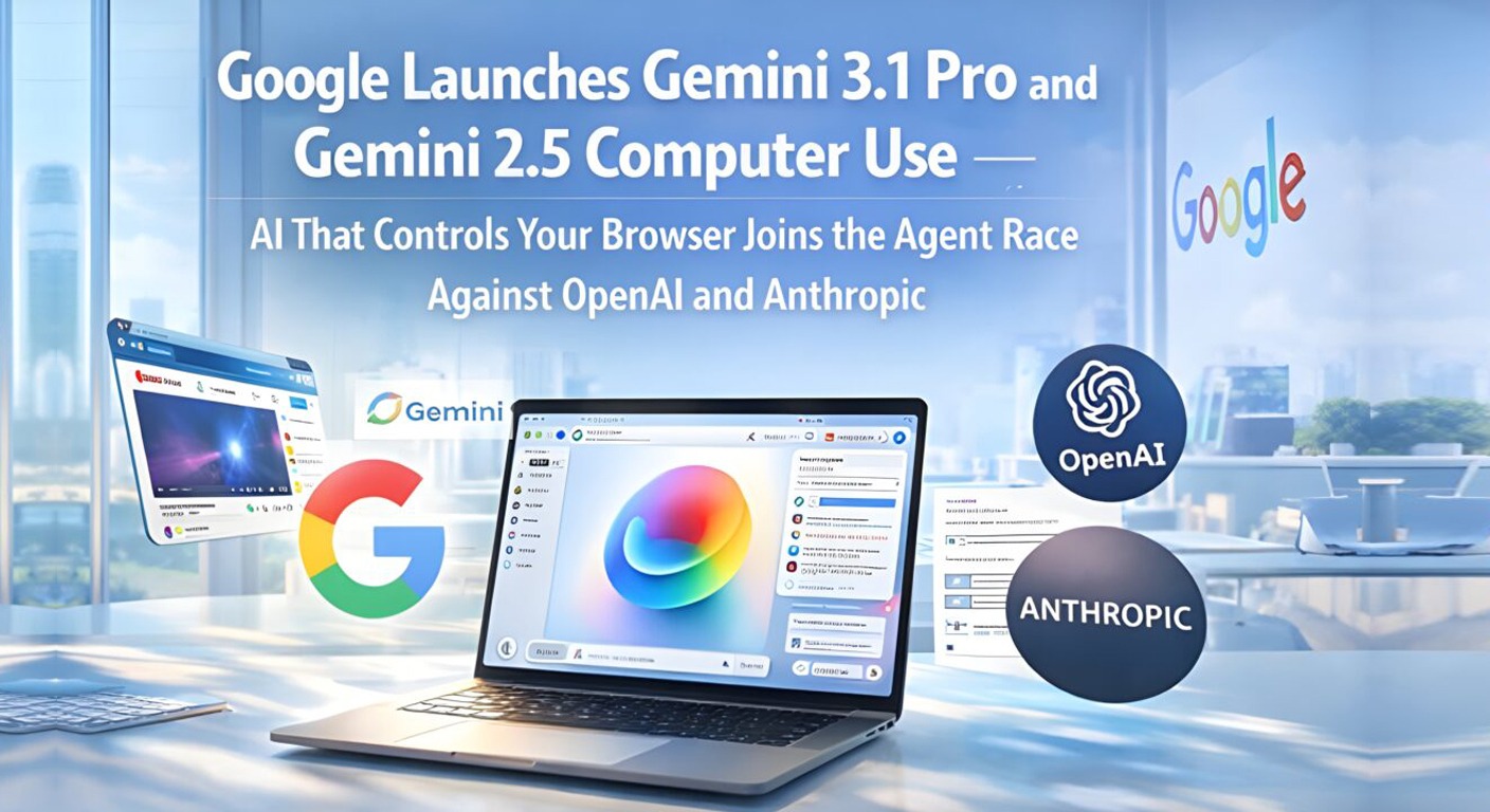 Google Launches Gemini 3.1 Pro and Gemini 2.5 Computer Use — AI That Controls Your Browser Joins the Agent Race Against OpenAI and Anthropic