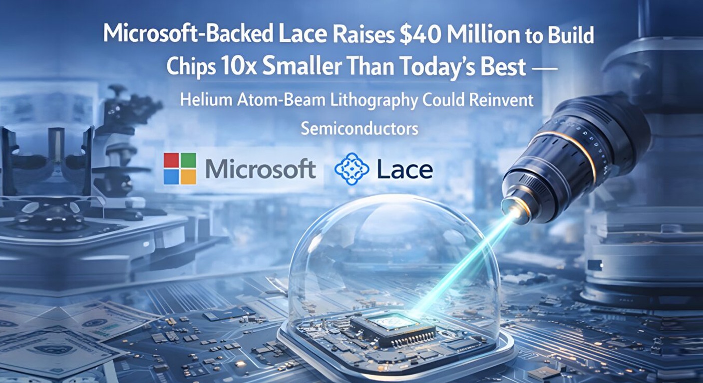 Microsoft-Backed Lace Raises $40 Million to Build Chips 10x Smaller Than Today’s Best — Helium Atom-Beam Lithography Could Reinvent Semiconductors