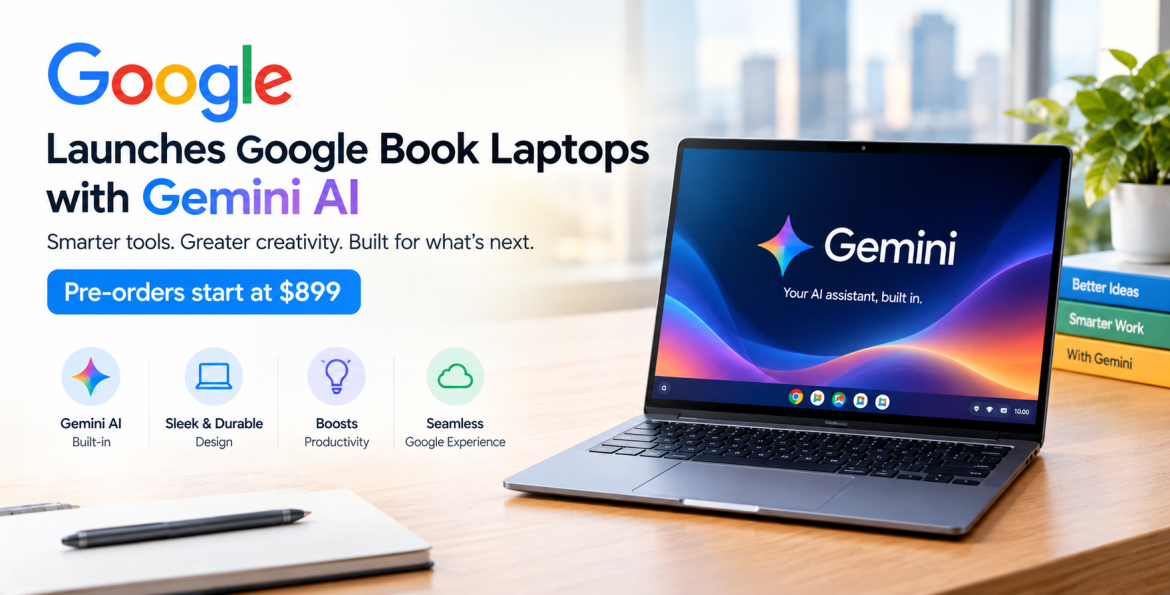 Google launches Googlebook laptops with Gemini AI_ pre-orders start at $899
