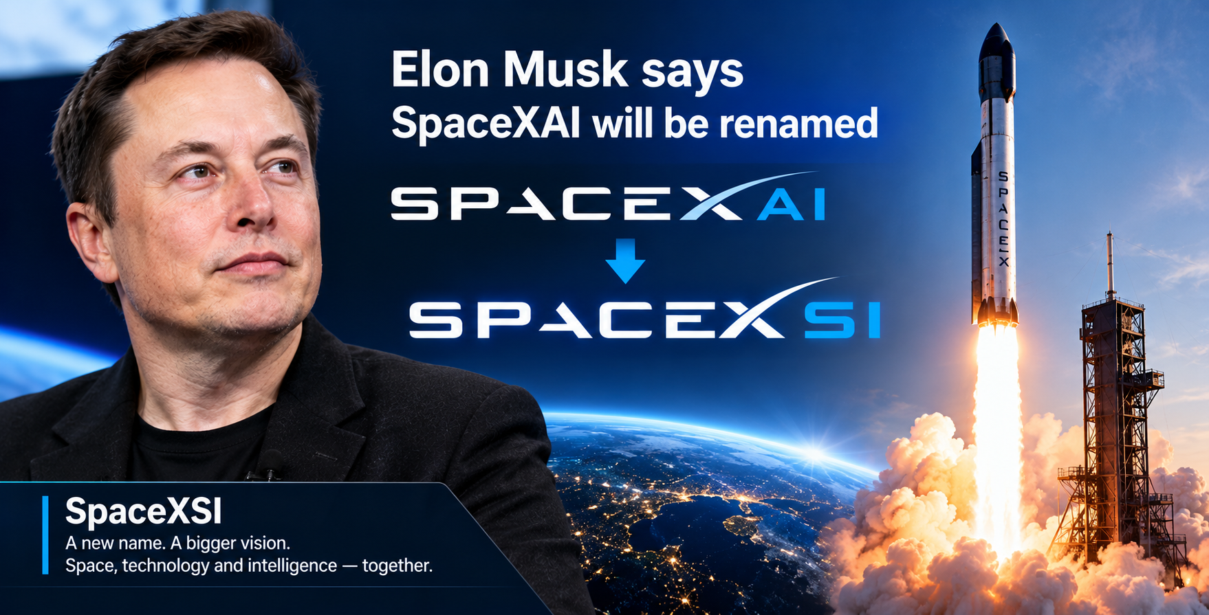 Elon Musk says SpaceXAI will be renamed SpaceXSI
