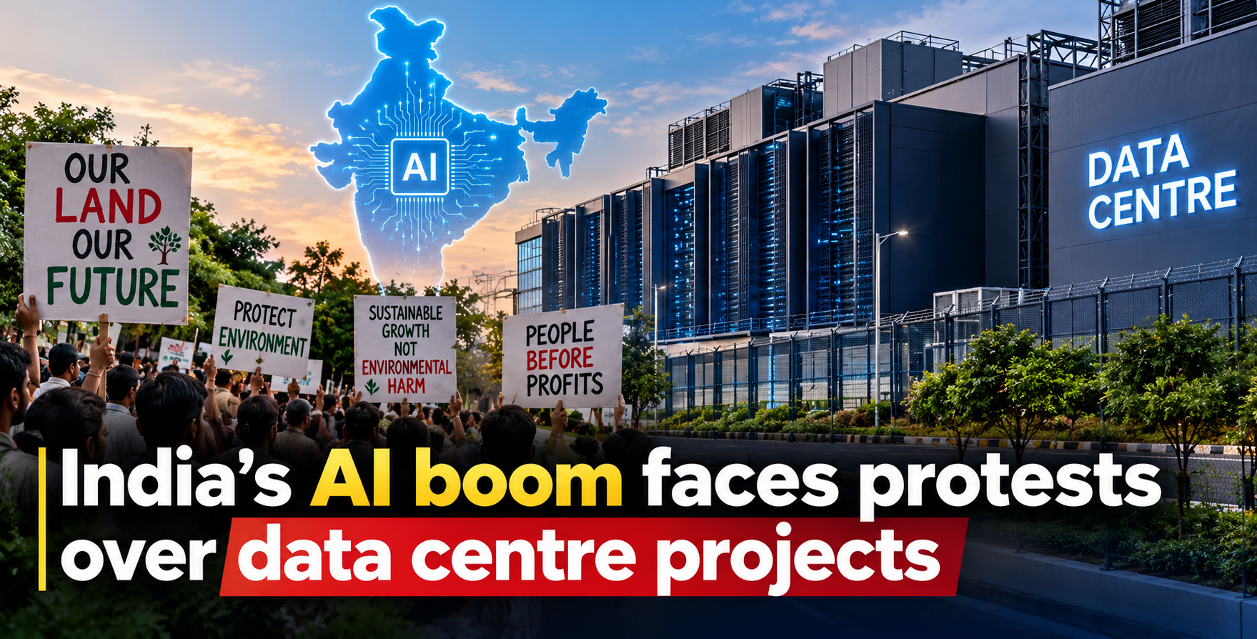 India’s AI boom faces protests over data centre projects
