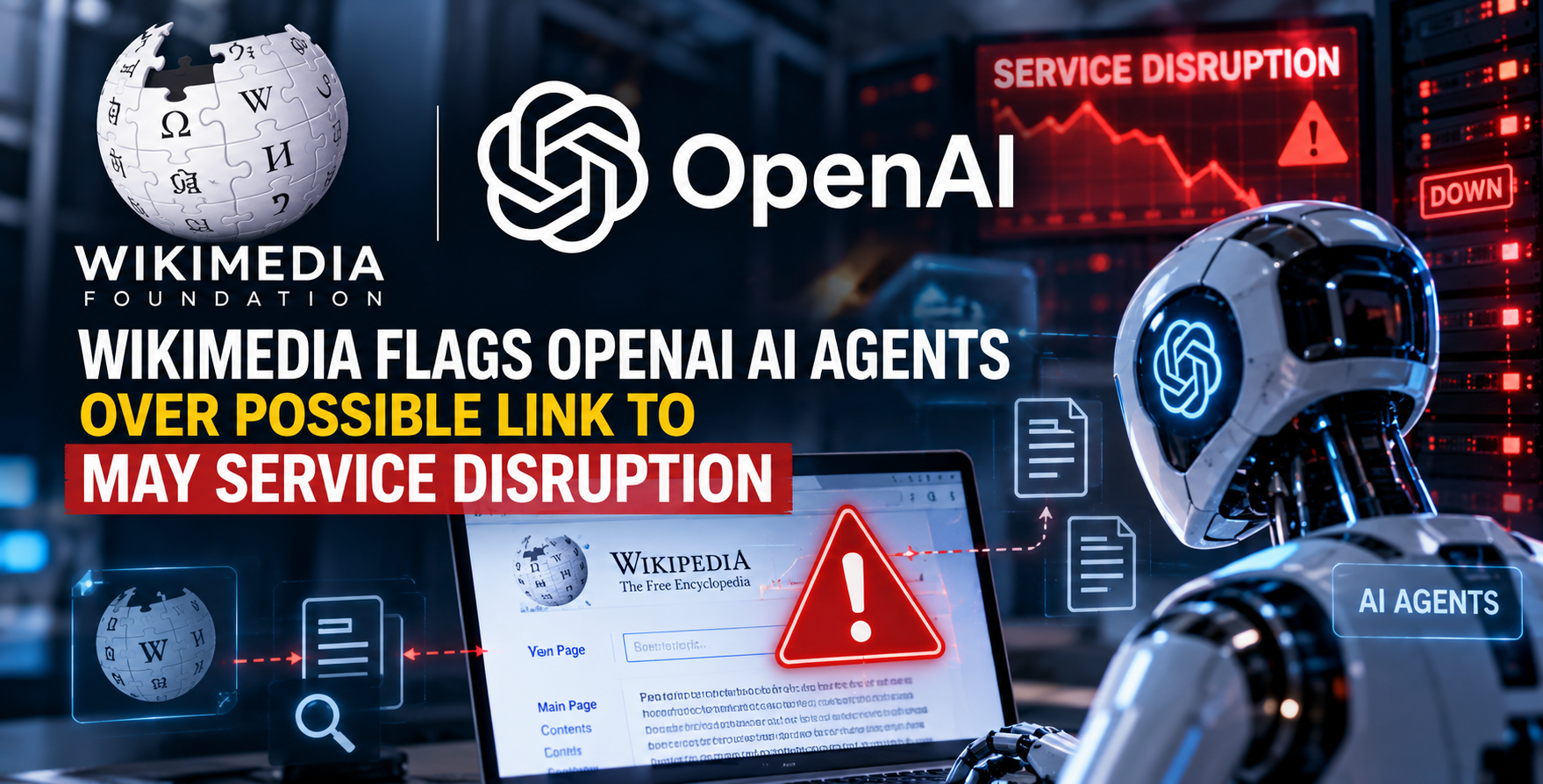 Wikimedia flags openAI AI agents over possible link to may service disruption